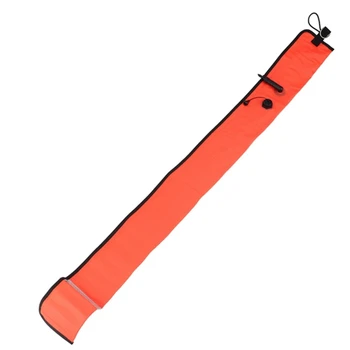 Буй для подводного плавания с аквалангом длиной 1 м Сигнальная трубка SMB для обеспечения безопасности видимости Сигнальная трубка поплавка Красный