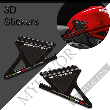 Наклейки Monster 1200 S R 1200S для мотоциклов Ducati Комплект для бензина, мазута, защита колена, накладка на бак, накладки на бак