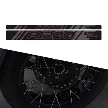 Светоотражающая наклейка на переднее/заднее колесо мотоцикла для BMW R1200GS Adventure 2006-2021 Triple Black Edition
