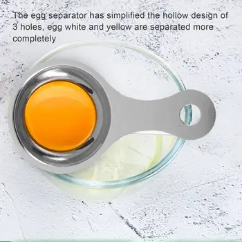 Сепаратор яичного желтка из нержавеющей стали, сепаратор для сита для белых яиц, Мини-кухонная утварь (13 x 7 x 2,8 см)